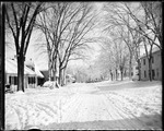 Snow Covered Street At The West End Of Brownfield by George French