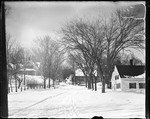 Snow Covered Street In Brownfield by George French