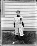 Self Portrait In Bates College Baseball Uniform by George French
