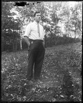 Full Length Portrait Of A Man Standing In A Field by George French