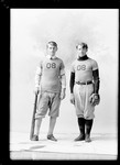 George French & Friend Posed In Baseball Uniforms by George French