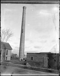 Large Smoke Stack On The Campus Of Bates College by George French