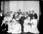 Large Group Of Dressed Up Young Men & Women Students, Bates College by George French