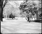 Winter Scene In Town (Monson Library) by George French