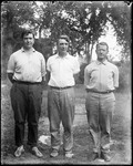 George French Standing With Two Other Men (His Brothers) by George French