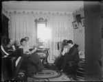 George French And Others Sitting In A Parlor by George French