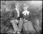 George French Seated With A Young Lady by George French