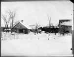 Winter Scene Of Snow Covered Field & House by George French