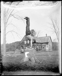 George French Doing A Hand Stand On A Stump by George French