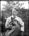 Self Portrait With Cat by George French