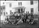 Large Group Of Carpenters And Builders At The Parsonsfield Seminary by George French