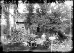French Family Portrait, George, Ern, Clayton & Ma, Outside Of House by George French