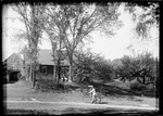 George French With Bicycle Outside Of Homestead by George French