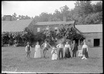 Family Group Outside Of A Rural Farm Home by George French
