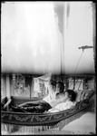 Split Image, Man And Woman In Hammock & Man Fishing On Ossipee Lake by George French