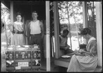 Split Image, George & Margaret Standing With Trunk Saying 'just Married' & Same Couple Preparing Meal by George French