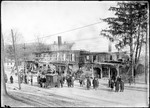 Street View Of People Looking At Burnt Ruins Of W.N. Flynt & Sons Store, Monson, Ma by George French