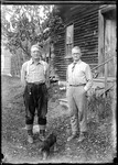 George And His Brother Will Standing Outside Of The Homestead by George French