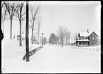 Snow Covered Street Scene, Kezar Falls, Me by George French