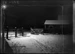 Winter Scene Of A Pasture Gate by George French