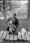 George French With His Baby Son by George French