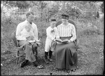 George French With His Wife And Two Children by George French
