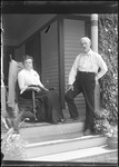 Man And Woman On The Porch Of Their Home ('Aunt Eliza & Joseph Cowen') by George French