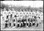 'the Blue Stockings Nine' Baseball Team, Kezar Falls, Me by George French