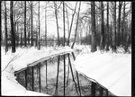 Frozen Brook Through Snow Covered Woods And Fields by George French