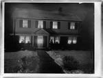 House At Night With Christmas Decorations, Bloomfield, New Jersey by George French