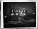 House At Night Decorated For Christmas (Bennet's On Ardsley Rd) Nj by George French