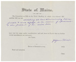 Committee report on the Act abolishing all law discriminating between female and male suffrage in the election of president and vice president of the United States by Maine Legislature