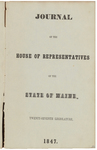 House Journal 1847 by Maine State Legislature (27th: 1847)