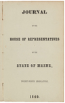 House Journal 1849 by Maine State Legislature (29th: 1849)