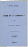House Journal 1855, vol. 1 by Maine State Legislature (24th: 1855)