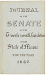 Senate Journal 1847 by Maine State Legislature (27th: 1847)