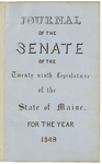 Senate Journal 1849 by Maine State Legislature (29th: 1849)
