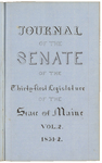 Senate Journal 1851-1852, vol. 2 by Maine State Legislature (21st: 1851-1852)
