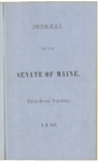 Senate Journal 1853 by Maine State Legislature (22nd: 1853)