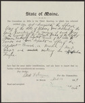AN ACT designating the official flag of the State of Maine, and describing the same; providing for the carrying of such flag by the regiments of the National Guard of the State of Maine; authorizing the Adjutant General of the State to provide, and have deposited in the office of the Adjutant General, a model of said flag, and making an appropriation therefore, 3rd Reading