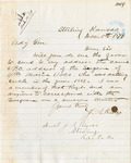 J. S. Rines requesting address of the Surgeon of 4th Maine Vols in the year of 1861
