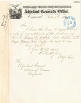 A. D. Ayling requesting a certificate of discharge of private Henry N. Hatch