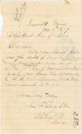 John H. Leighton requesting information about his discharge and enlistment