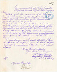 A. H. Berry the adjunct General for the Commonwealth of Massachusetts requesting the annual contribution of $50 to be paid to the National Guard Association