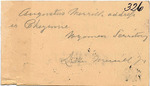 Address of Augustus Merrill from Luther Merrill Jr.