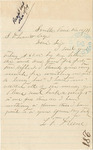 L. F. Greene writing to request a receipt and to apologise for the delay of payment for rifles