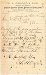 C. H. Osgood requesting the order of a new election after the resignation of Capt. A. S. Perham
