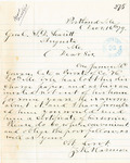 Z. K. Harman requesting the service papers of James McGowan be sent to him by Z K. Harman