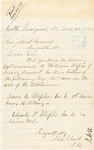 M. L. Elwell Requesting testimonials of Isaac L. Staples to be sent to William Staples by M L. Elwell
