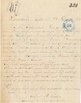Alfred B. Ridlon requesting a copy of his discharge papers